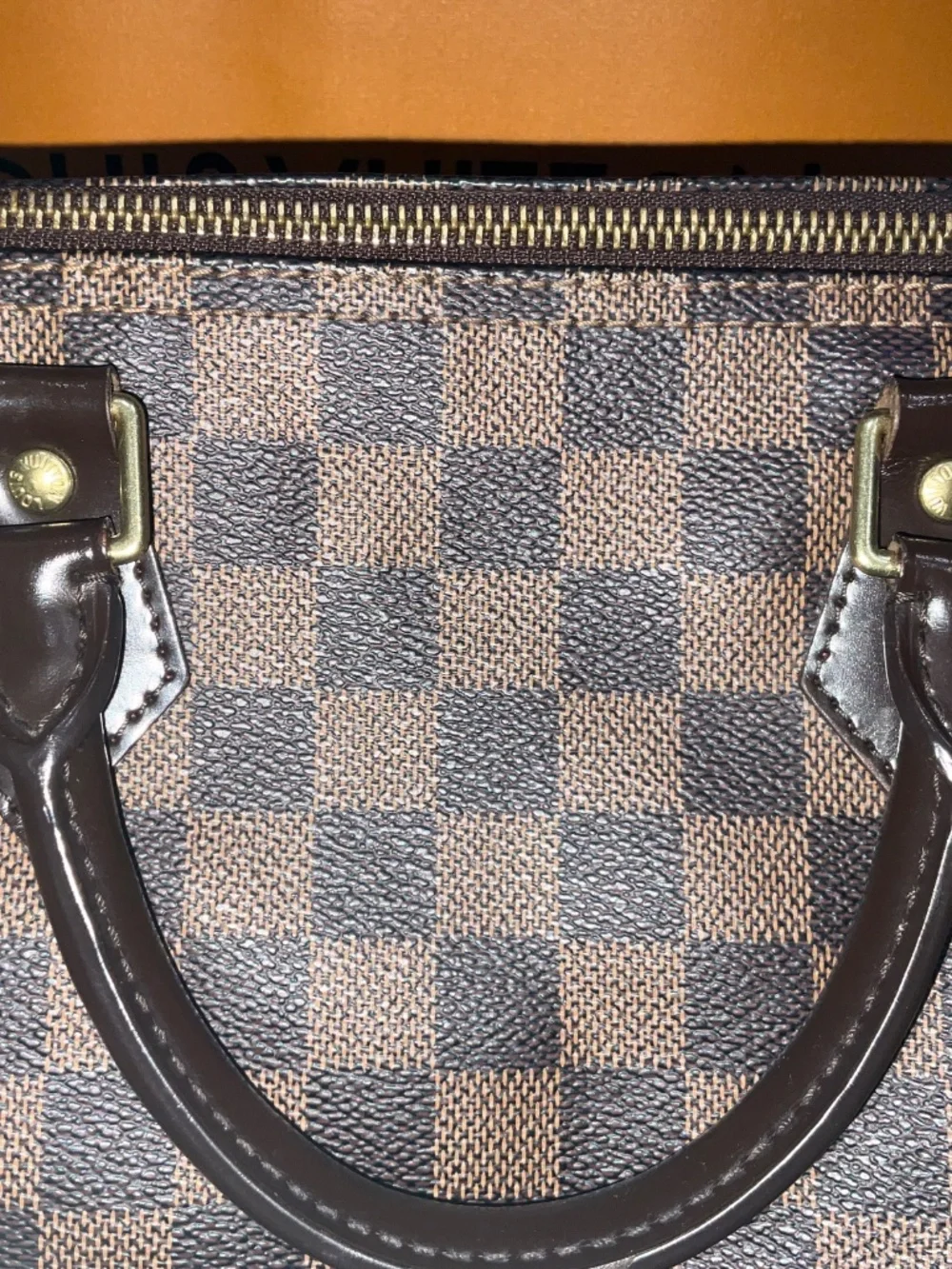 Louis Vuitton Damier Ebene Speedy 35 Authentic